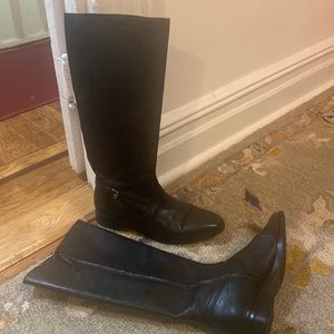 Ralph Lauren black leather boots